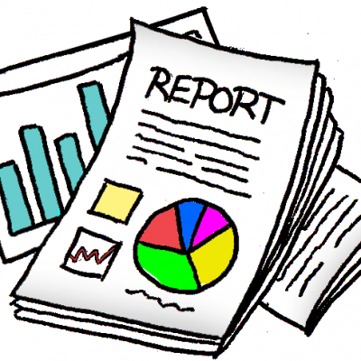 Financial report clip art